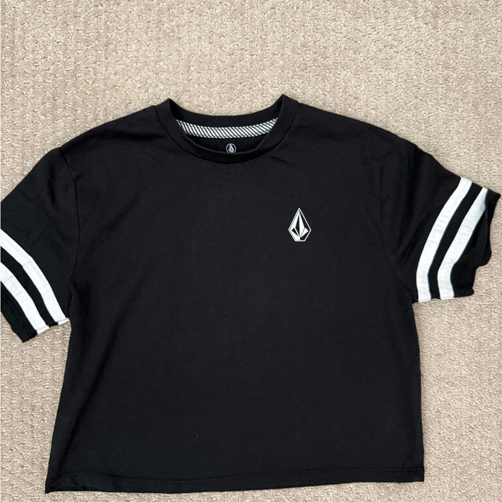 Volcom Kids Black Tee boxy tee